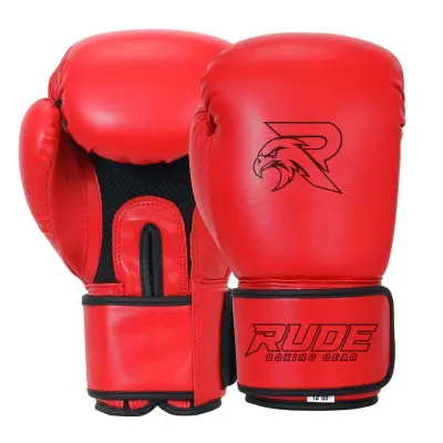 Black professional boxing gloves