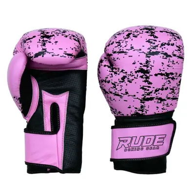 Black professional boxing gloves