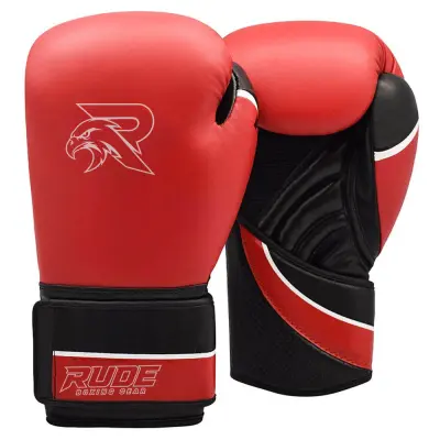 Black professional boxing gloves