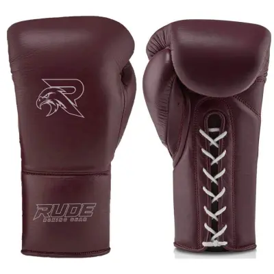 Black professional boxing gloves