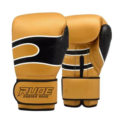 Black professional boxing gloves