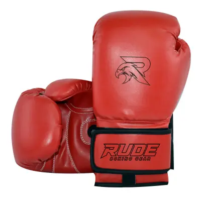 Black professional boxing gloves